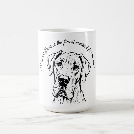 Great Dane Geistes-Workout Kaffeetasse (Mittel)