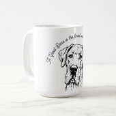 Great Dane Geistes-Workout Kaffeetasse (Vorderseite Links)