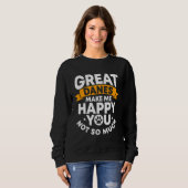 Great Dane Gentle Dog Makes Me Happy German Mastif Sweatshirt (Vorne ganz)