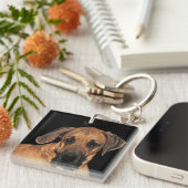 Great Dane Gentle Riant Schlüsselanhänger (Vorderseite rechts)