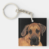Great Dane Gentle Riant Schlüsselanhänger (Vorderseite)