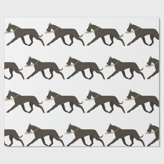 Great Dane Geschenkpapier (Flach)
