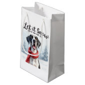 Great Dane Geschenktasche Kleine Geschenktüte (Rückseite Schrägansicht)