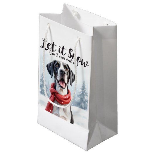 Great Dane Gift bag Kleine Geschenktüte (Vorderseite Schrägansicht)