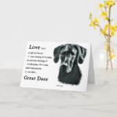 Great Dane Gips Karte (Gelbe Blume)