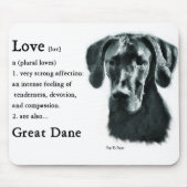 Great Dane Gips Mousepad (Vorne)