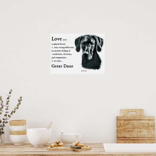 Great Dane Gips Poster (Küche)