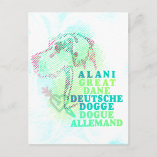Great Dane Graphics Postkarte