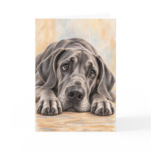 Great Dane Greeting Card
