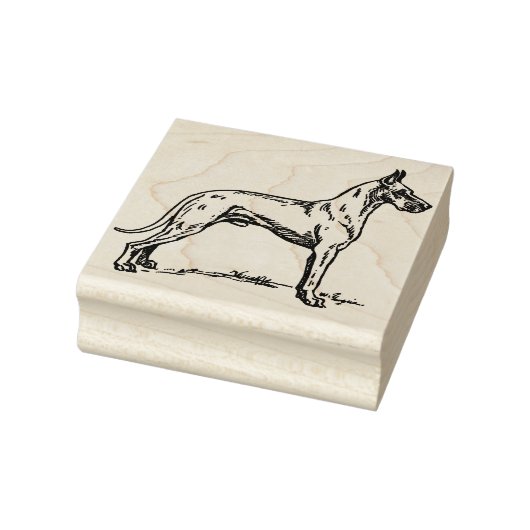 Great Dane Gummistempel (Stempel)