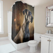 Great Dane Halloween Beängstigend Duschvorhang (Beispiel)