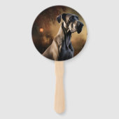 Great Dane Halloween Beängstigend Fächer (Rückseite)