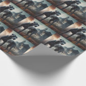 Great Dane Halloween Beängstigend Geschenkpapier (Ecke)