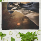 Great Dane Halloween Beängstigend Geschirrtuch (Gefaltet)