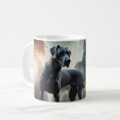 Great Dane Halloween Beängstigend Kaffeetasse (Vorderseite Links)