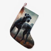 Great Dane Halloween Beängstigend Kleiner Weihnachtsstrumpf (Vorderansicht (hängend))