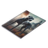 Great Dane Halloween Beängstigend Notizblock (Linke Seite)