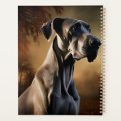 Great Dane Halloween Beängstigend Planer (Rückseite)