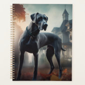 Great Dane Halloween Beängstigend Planer (Vorderseite)
