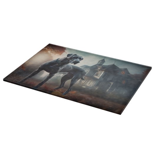 Great Dane Halloween Beängstigend Schneidebrett (Ecke)