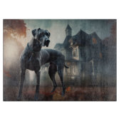 Great Dane Halloween Beängstigend Schneidebrett (Vorderseite)