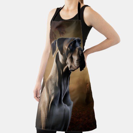 Great Dane Halloween Beängstigend Schürze (InSitu)