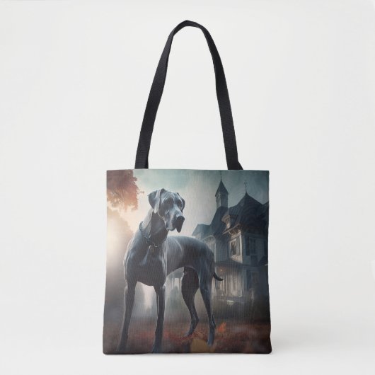 Great Dane Halloween Beängstigend Tasche (Vorderseite)