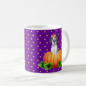 Great Dane Halloween Mantle/Fawn Stars custom RRRR Kaffeetasse (VorderseiteRechts)