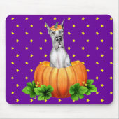 Great Dane Halloween Merle Dane-O-Lantern Mousepad (Vorne)