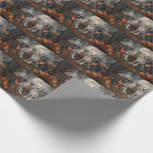 Great Dane Halloween Spooky Geschenkpapier (Ecke)