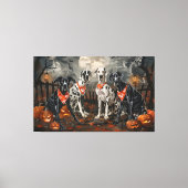 Great Dane Halloween Spooky Leinwanddruck (Vorderseite)