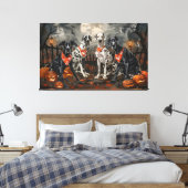 Great Dane Halloween Spooky Leinwanddruck (Insitu (Schlafzimmer))