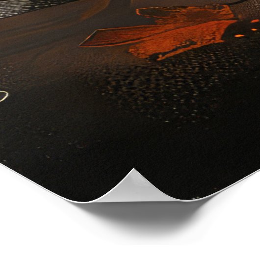 Great Dane Halloween Spooky Poster (Ecke)