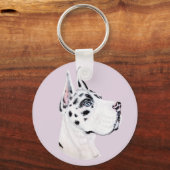 Great Dane Harle Cropped Side Schlüsselanhänger (Vorderseite)