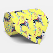 Great Dane Harlequin Carousel Krawatte (Gerollt)