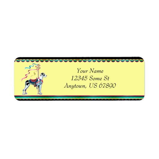 Great Dane Harlequin Carousel UC Labels (Vorne)
