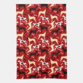 Great Dane Harlequin Fawn Black Danes Geschirrtuch (Vertikal)