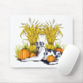 Great Dane Harlequin Harvest UC Mousepad (Mit Mouse)