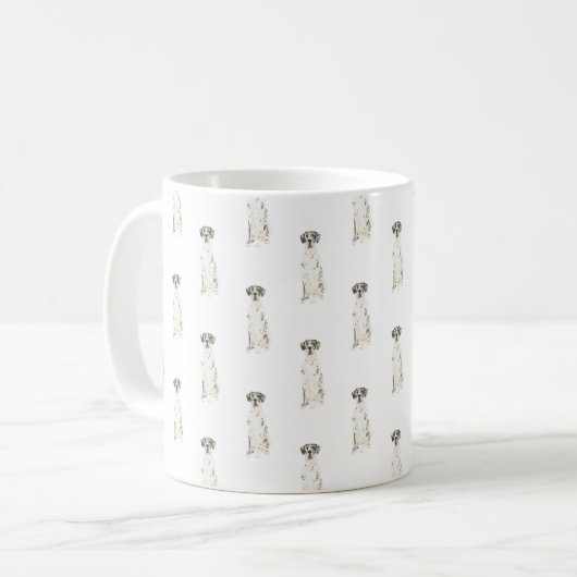 Great Dane (Harlequin) Kaffeetasse (Vorderseite Links)