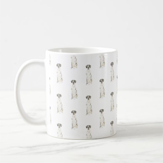 Great Dane (Harlequin) Kaffeetasse (Links)