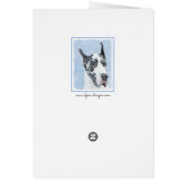 Great Dane (Harlequin) Malerei - Original Dog Art (Hinten)