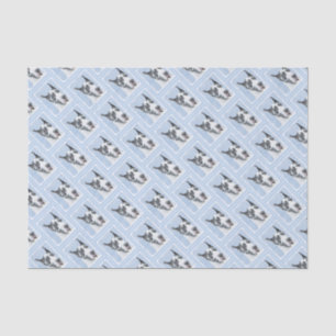 Great Dane (Harlequin) Malerei - Original Dog Art Seidenpapier