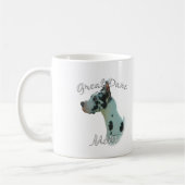 Great Dane (Harlequin) Mama 2 Kaffeetasse (Links)