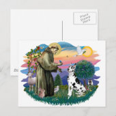 Great Dane (Harlequin) Postkarte (Vorne/Hinten)