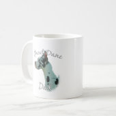 Great Dane (Harlequin) Vater 2 Kaffeetasse (Vorderseite Links)
