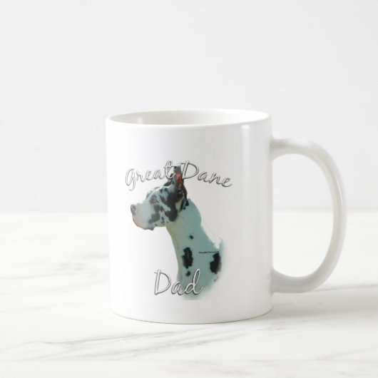 Great Dane (Harlequin) Vater 2 Kaffeetasse (Rechts)