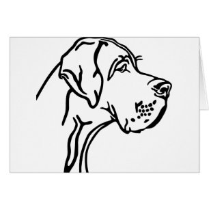 Great Dane Head drawing