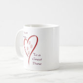 Great Dane Heart gehört Kaffeetasse (Vorderseite Links)