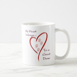 Great Dane Heart gehört Kaffeetasse