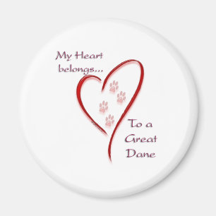 Great Dane Heart gehört Magnet